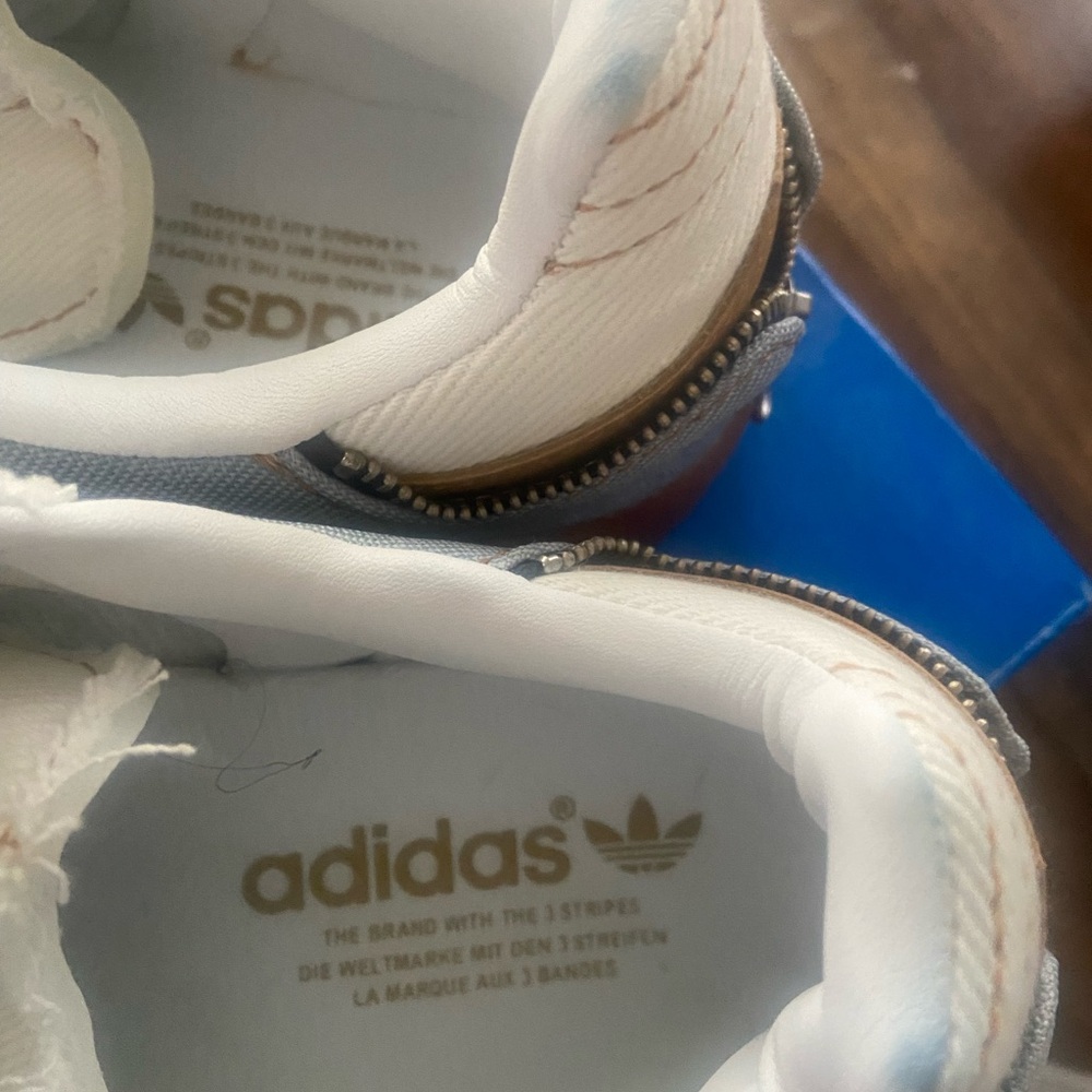adidas Samba Platform Sneakers - Light Blue & Denim with Gum Sole - Picture 7 of 11